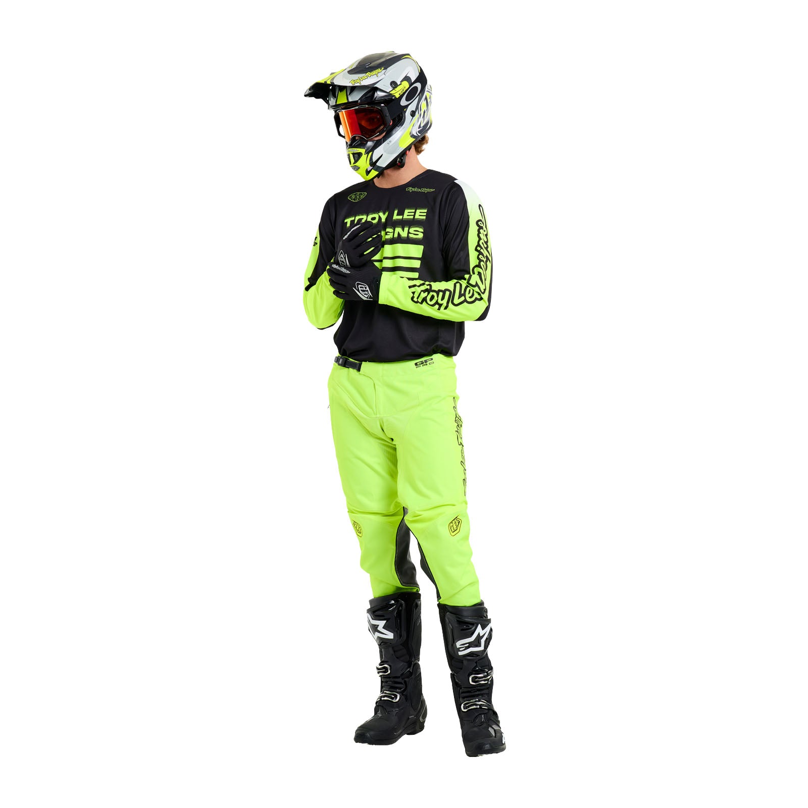 GP Pro Jersey Segment Black / Flo Yellow – Troy Lee Designs