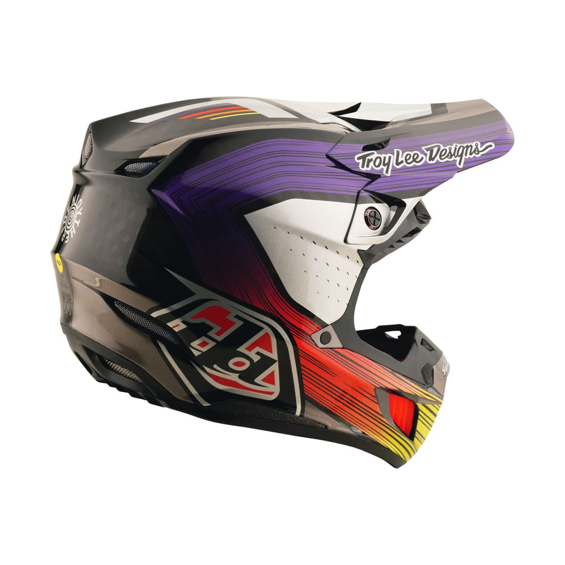 cdc motorcycle helmet Troy Lee Designs - SE5 Carbon Stripes MIPS Helmet