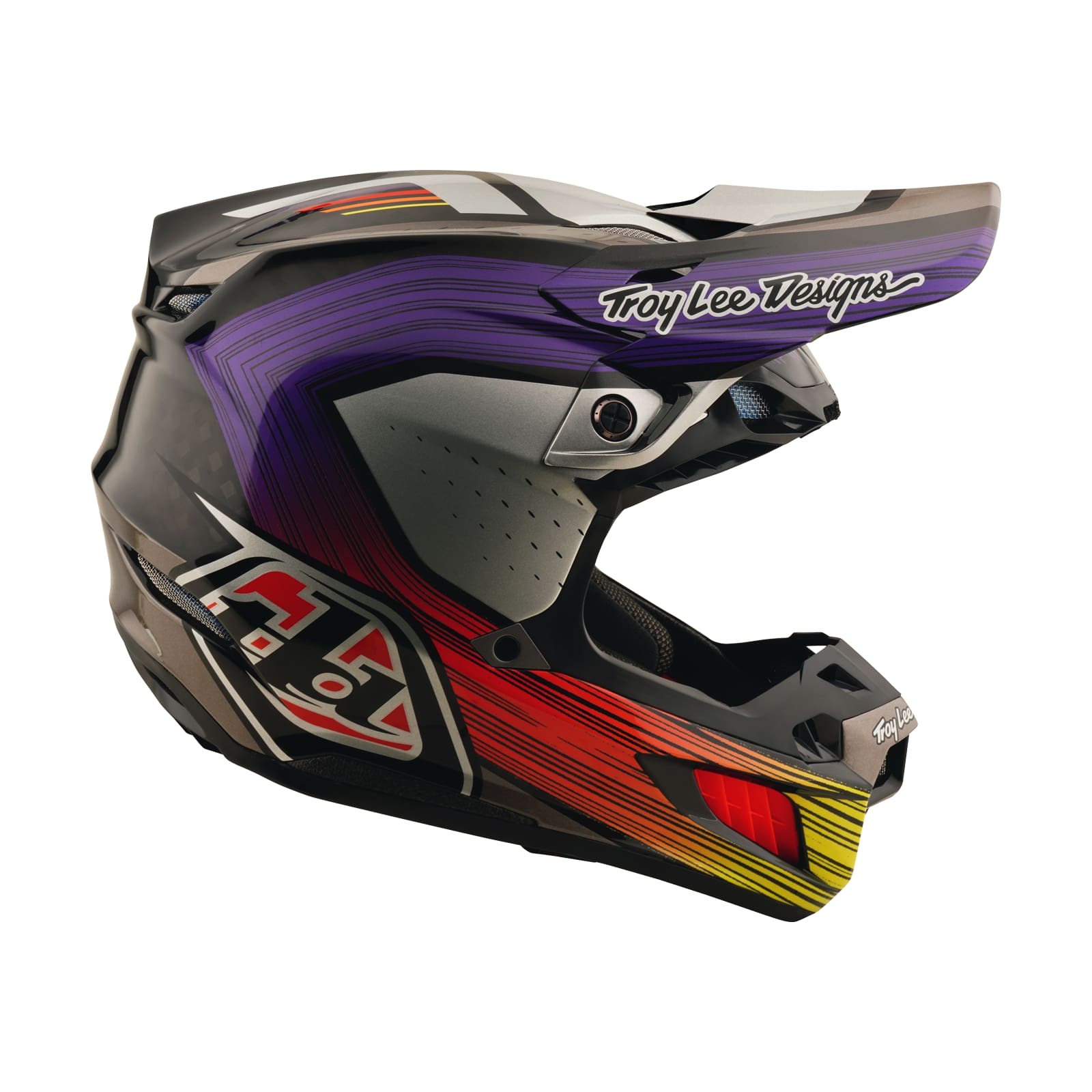 茶 LE st SE5 Carbon Helmet Stripes Black / Purple – Troy Lee Designs