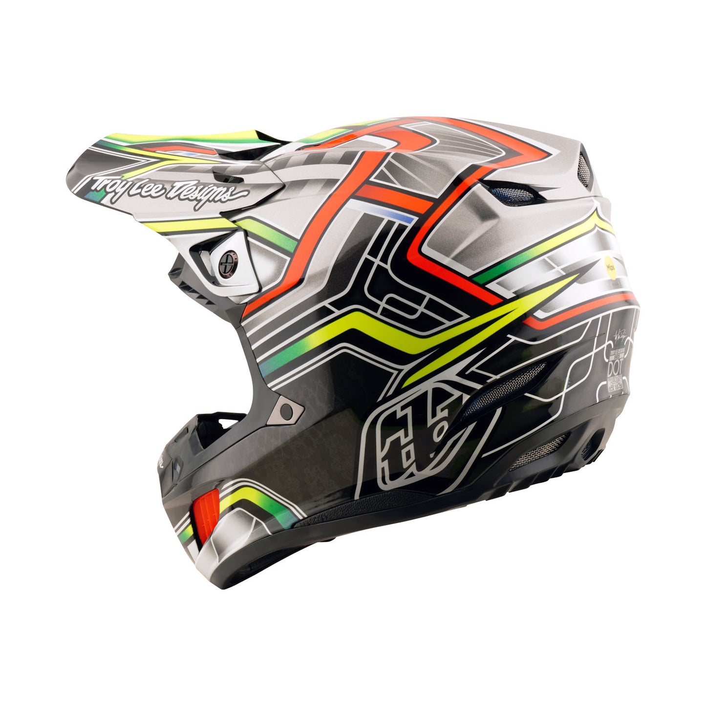ac dc helmet motorcycle Troy Lee Designs SE5 Composite Helmet W/MIPS Lowrider Gray, GRAY / 2X