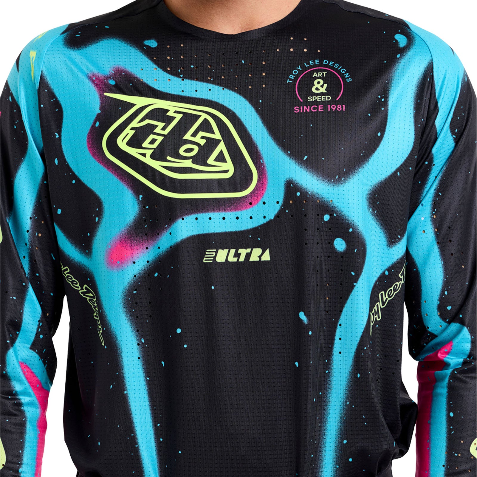 SE Ultra Jersey Membrane Black / Glo Yellow – Troy Lee Designs