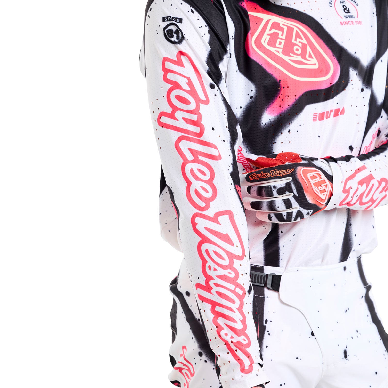 SE Ultra Jersey Membrane White / Infra Red – Troy Lee Designs
