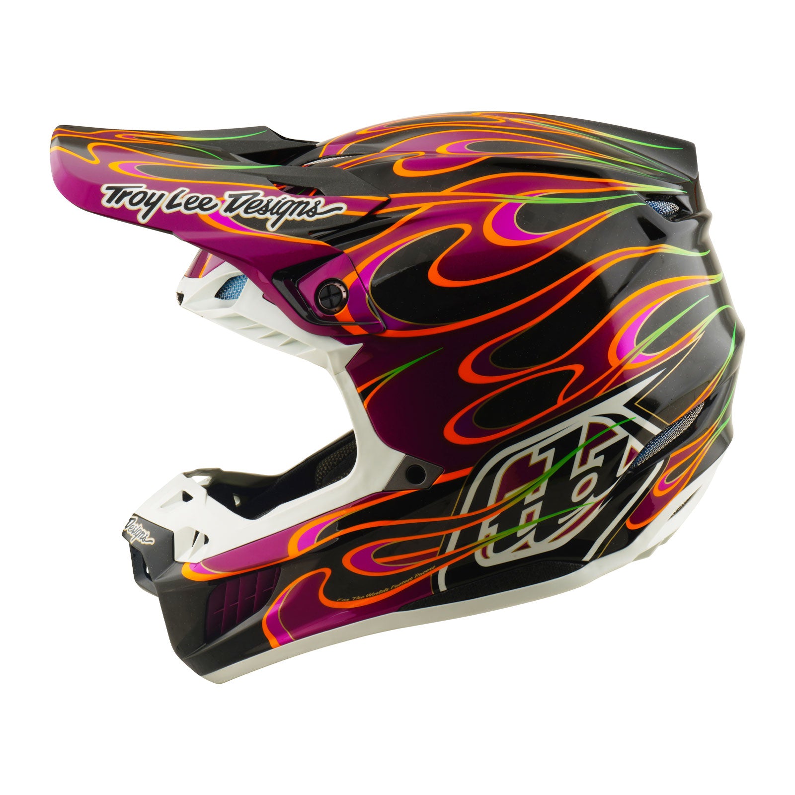 PRO-TECK PERFOMANCE トライ4、5“ SE5 Carbon Helmet Torched Black / Violet – Troy Lee Designs