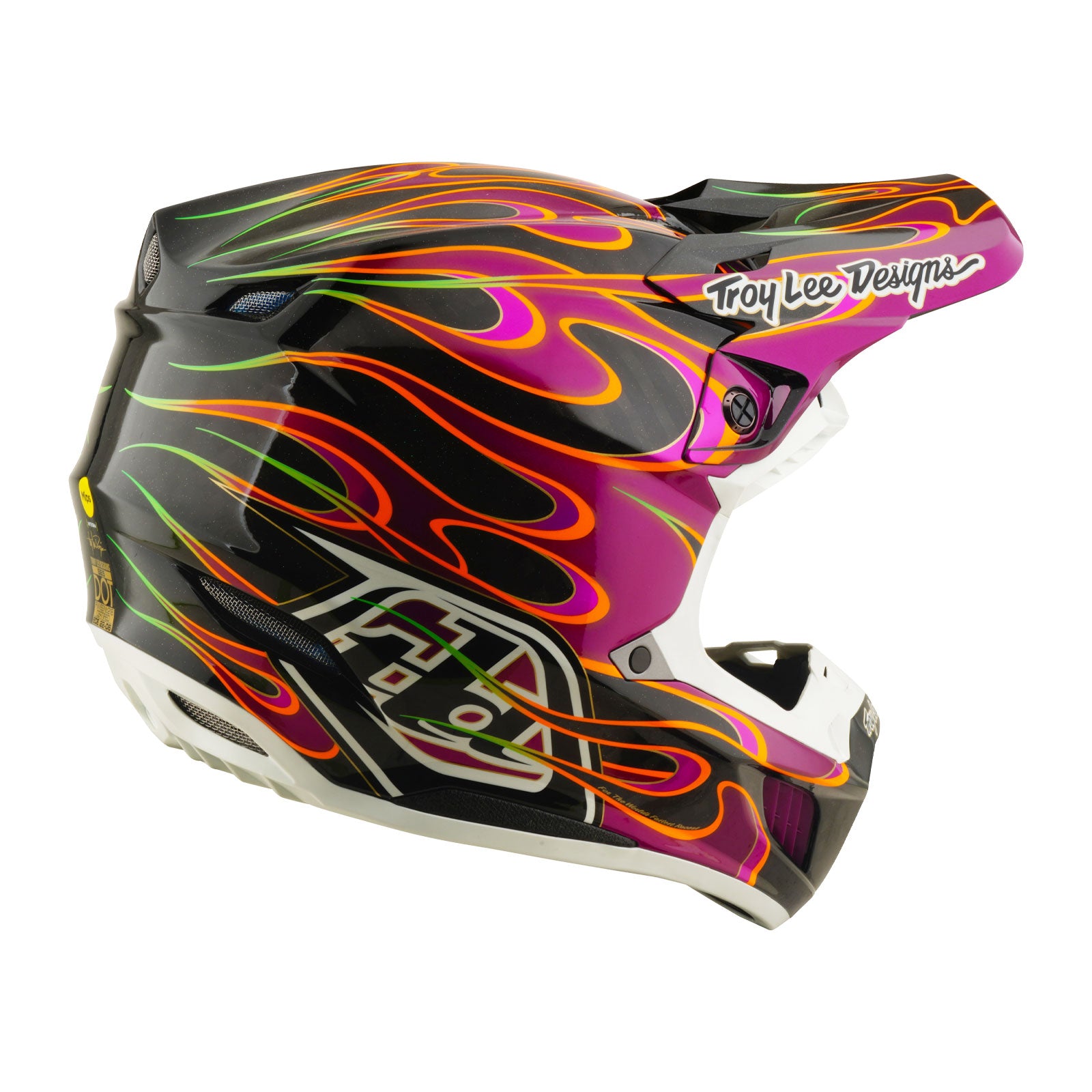 前田麦　EYE OF THUNDER SE5 Carbon Helmet Torched Black / Violet – Troy Lee Designs