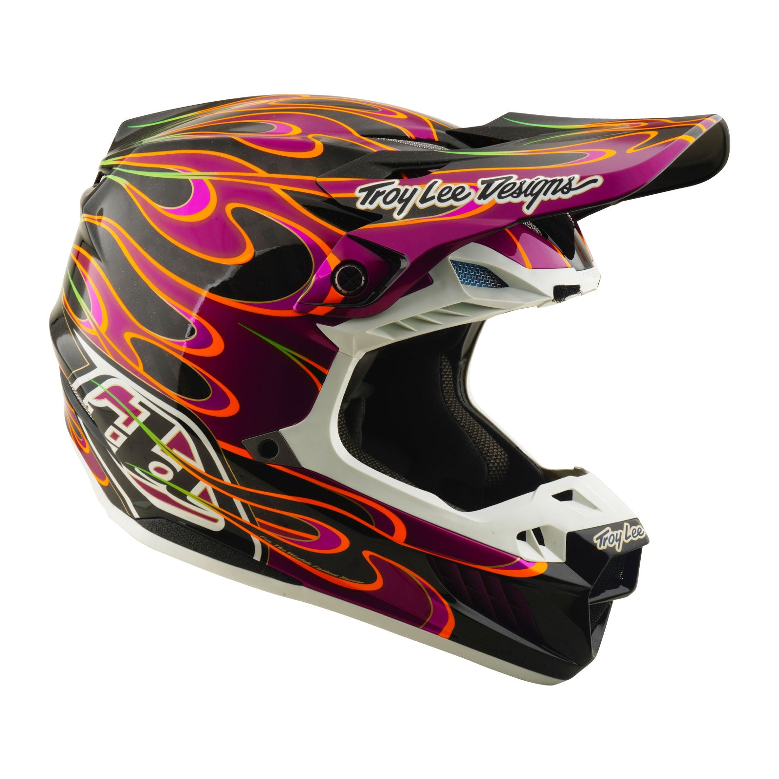 前田麦　EYE OF THUNDER SE5 Carbon Helmet Torched Black / Violet – Troy Lee Designs