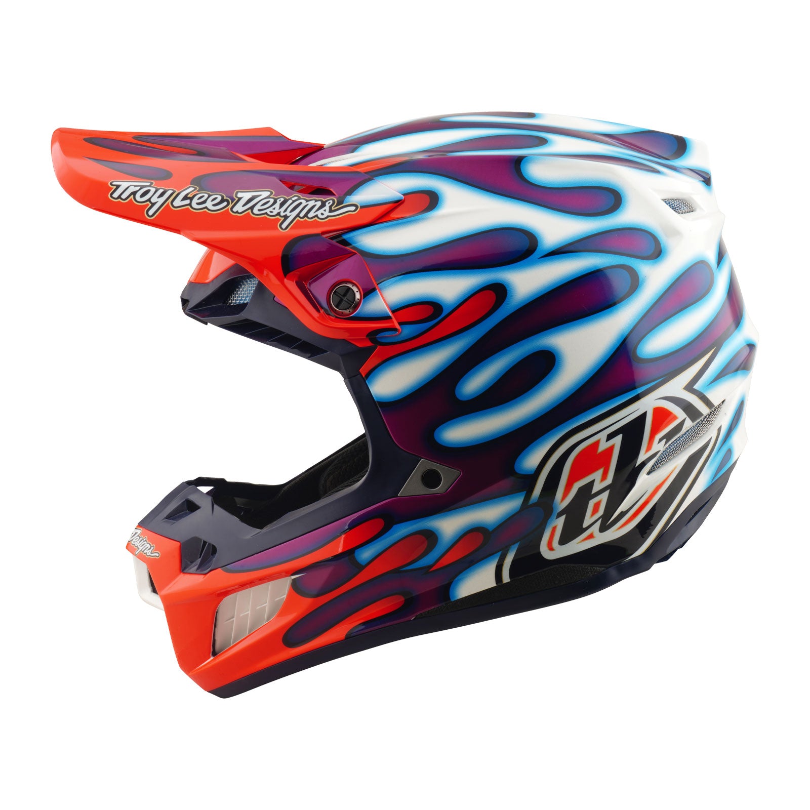 SE5 Composite Helmet Overspray Violet / White – Troy Lee Designs