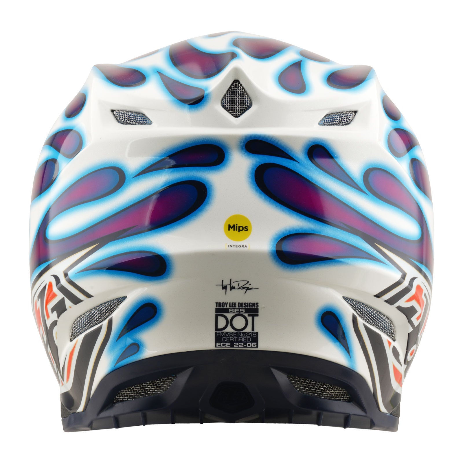 SE5 Composite Helmet Overspray Violet / White – Troy Lee Designs