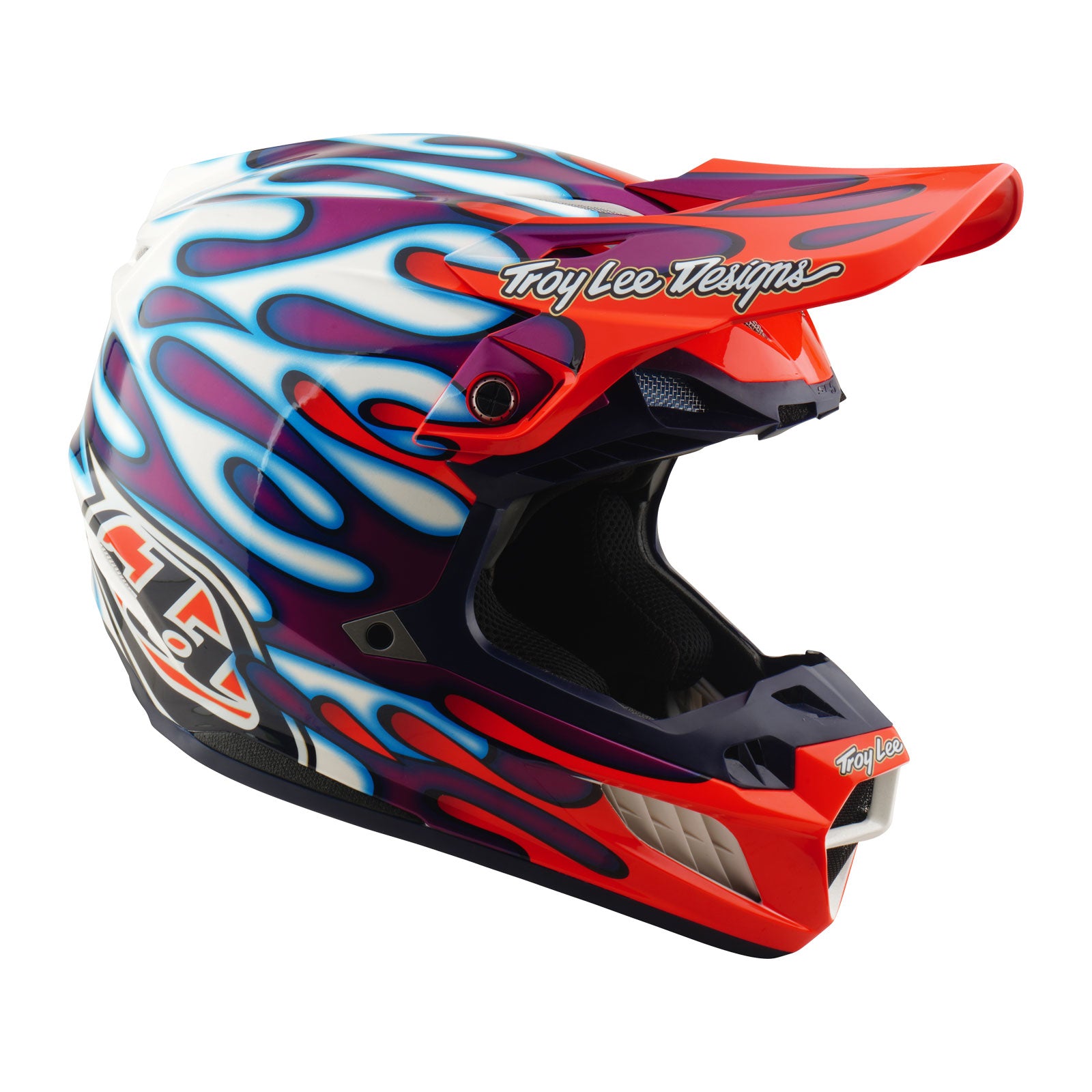 SE5 Composite Helmet Overspray Violet / White – Troy Lee Designs