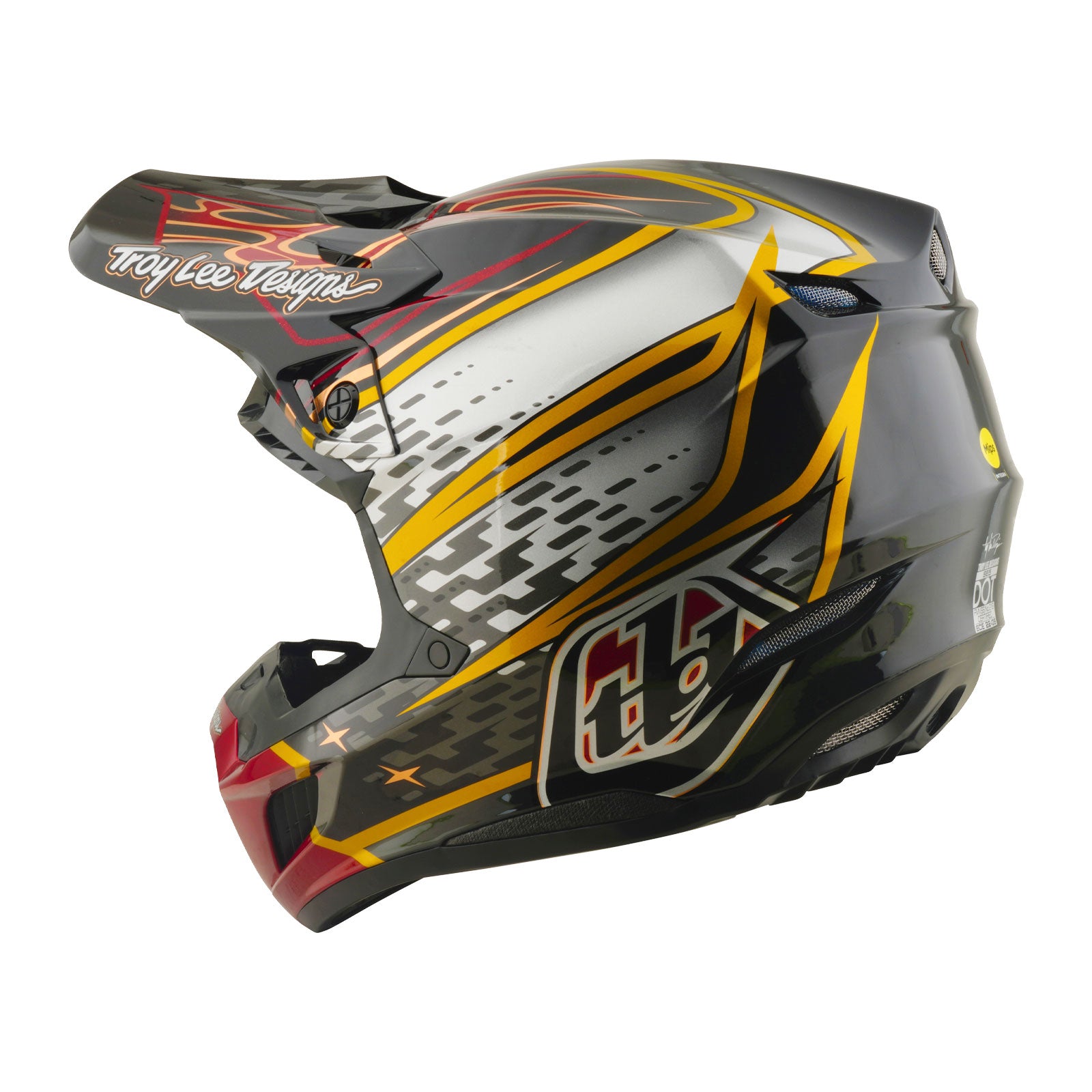 SE5 Composite Helmet Wings Black / Black – Troy Lee Designs