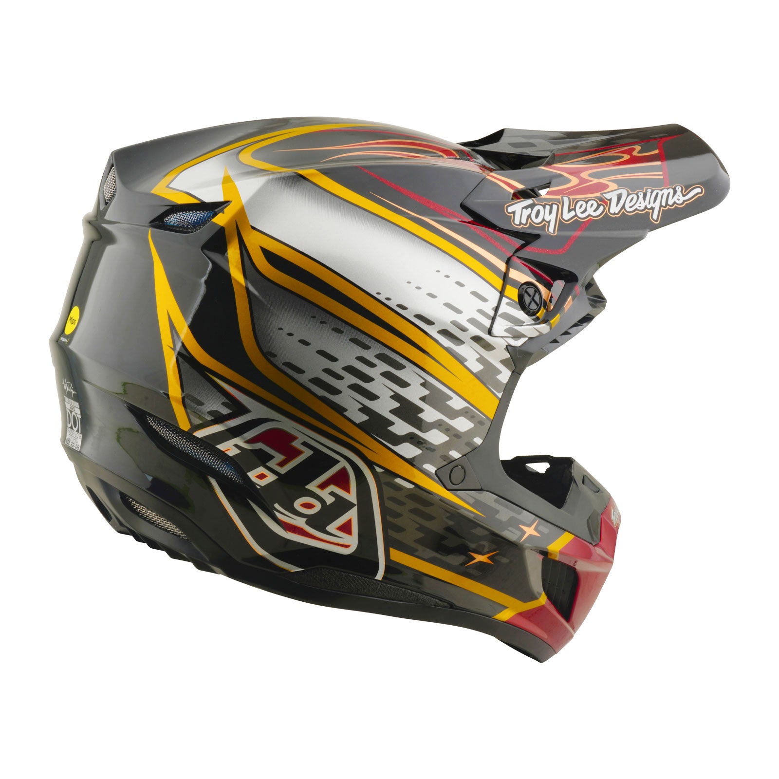 SE5 Composite Helmet Wings Black / Black – Troy Lee Designs