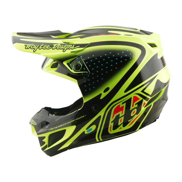 SE5 Polycarbonate Helmet the Line Flo Yellow – Troy Lee Designs