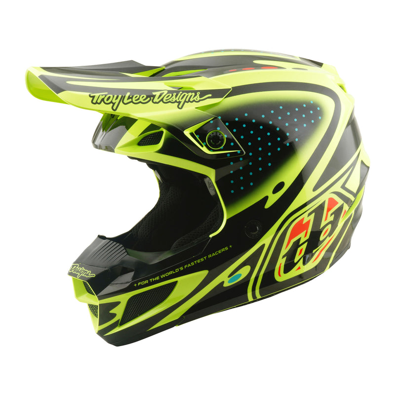 Troy Lee Designs SE5 Polycarbonate Helmet The Line Flo Yellow XS