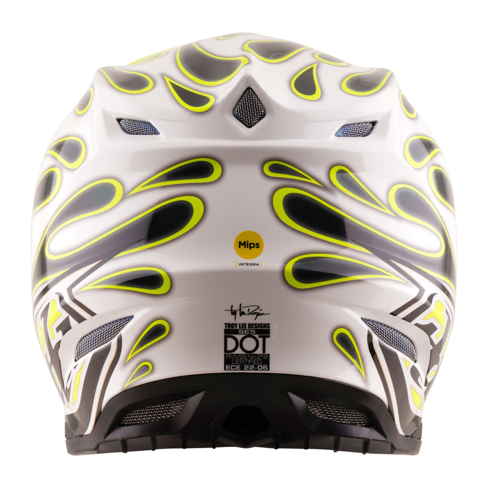 SE5 Composite Helmet Overspray Charcoal / Flo Yellow – Troy Lee