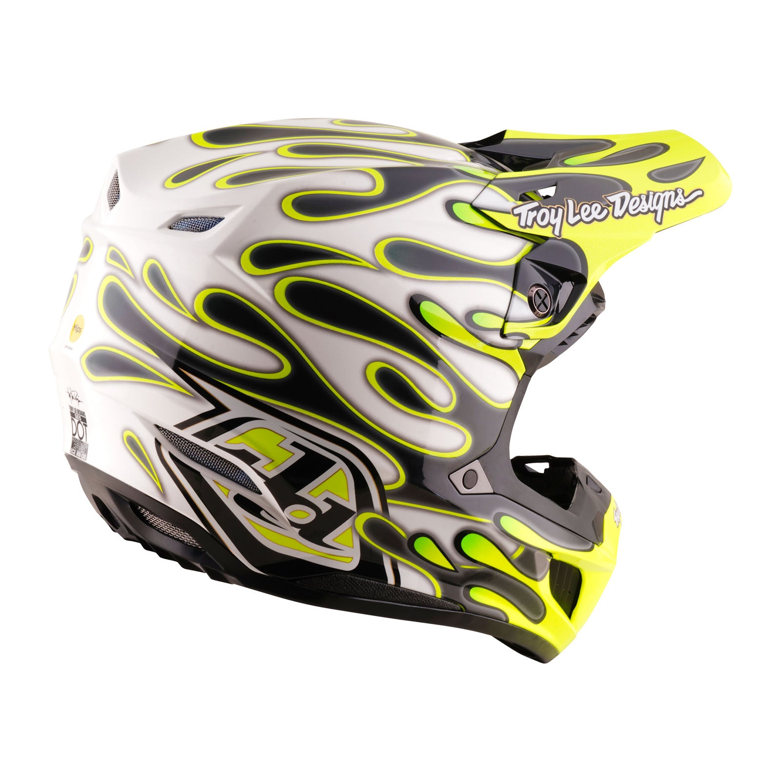 SE5 Composite Helmet Overspray Charcoal / Flo Yellow – Troy Lee