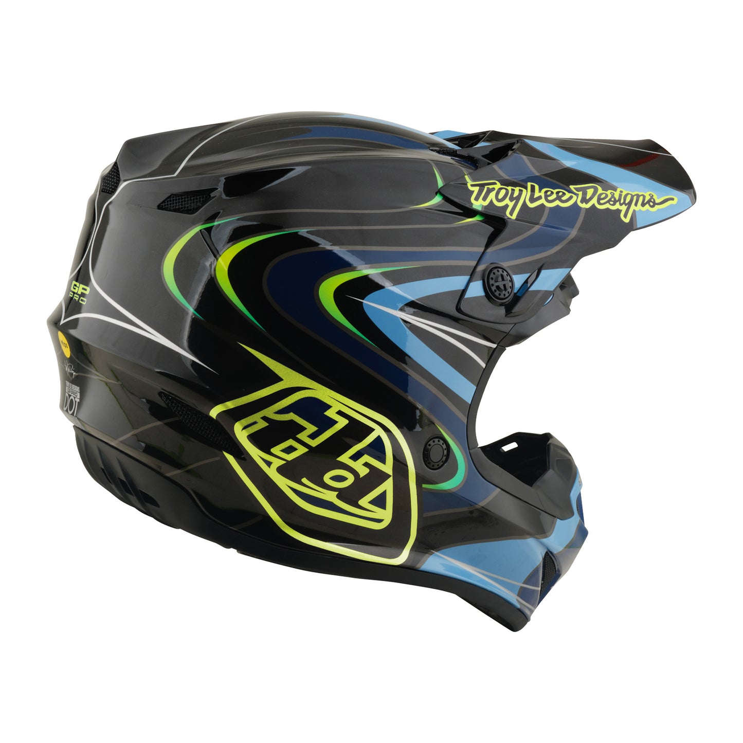 Youth GP Pro Helmet  Slides Black / Yellow