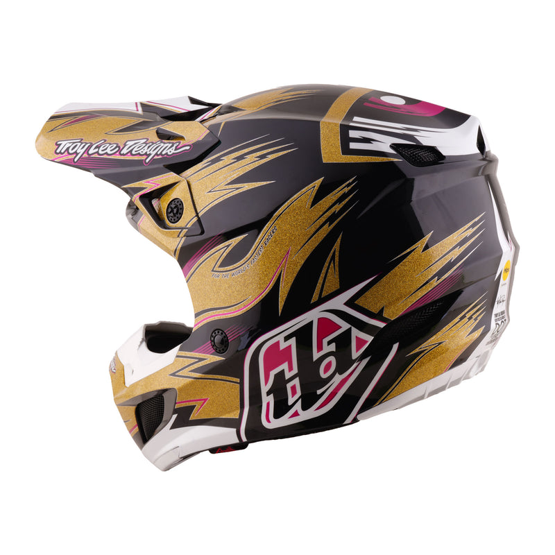 Troy Lee Designs SE5 Polycarbonate Helmet Cyclops Gold / Black, Gold / Black / LG
