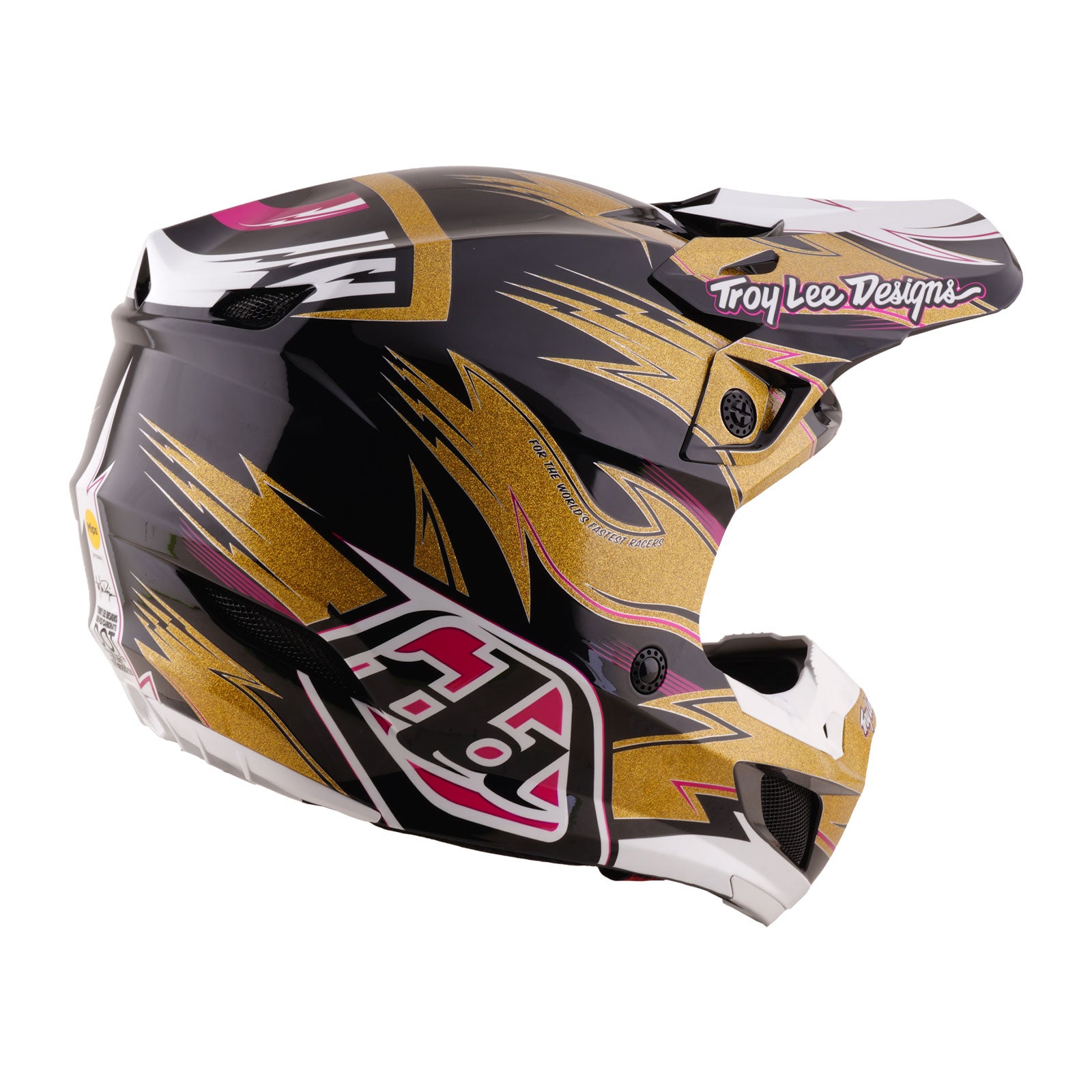 Troy Lee Designs SE5 Polycarbonate Helmet Cyclops Gold / Black, Gold / Black / LG