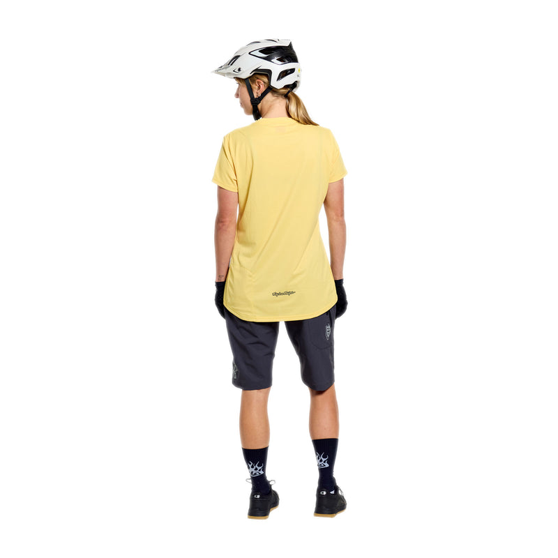 Womens Lilium Pro SS Jersey Mono Butter