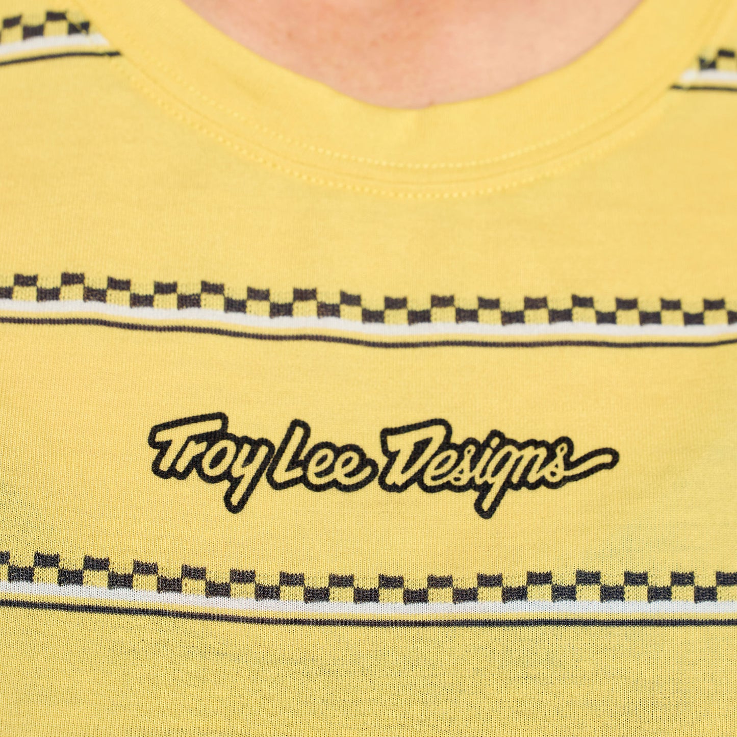 Womens Lilium Ride SS Tee Checked Out Butter