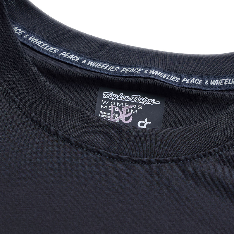 Womens Lilium Ride SS Tee Signature Black