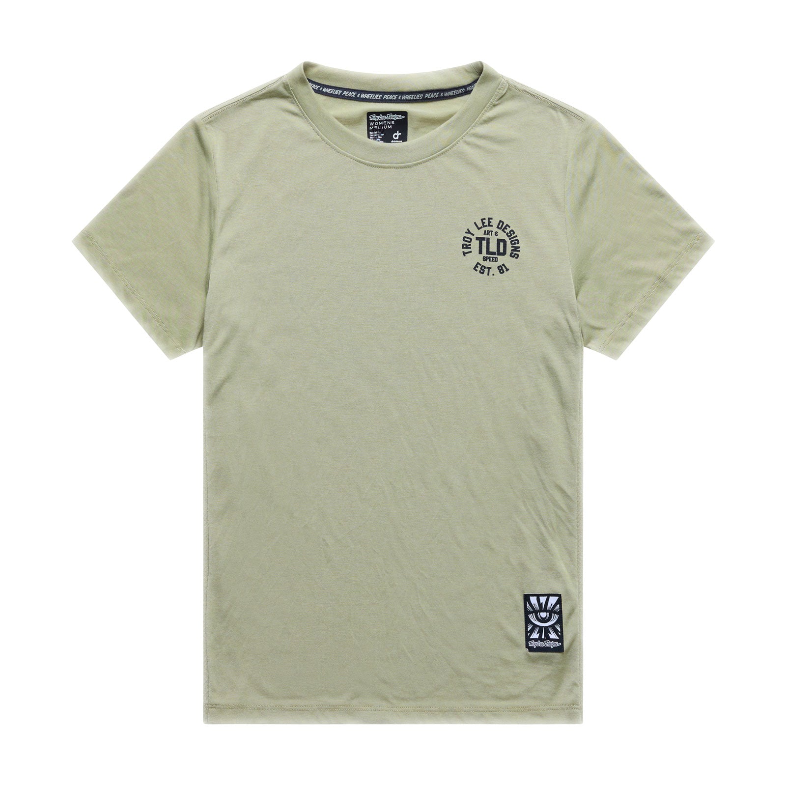 Womens Lilium Ride SS Tee Stamps Sage