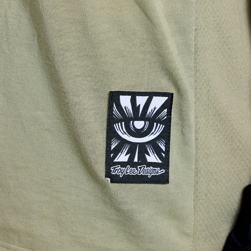 Womens Lilium Ride SS Tee Stamps Sage