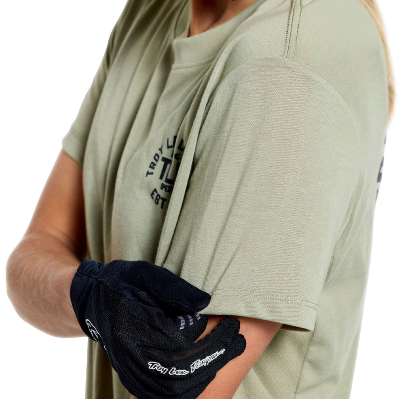 Womens Lilium Ride SS Tee Stamps Sage