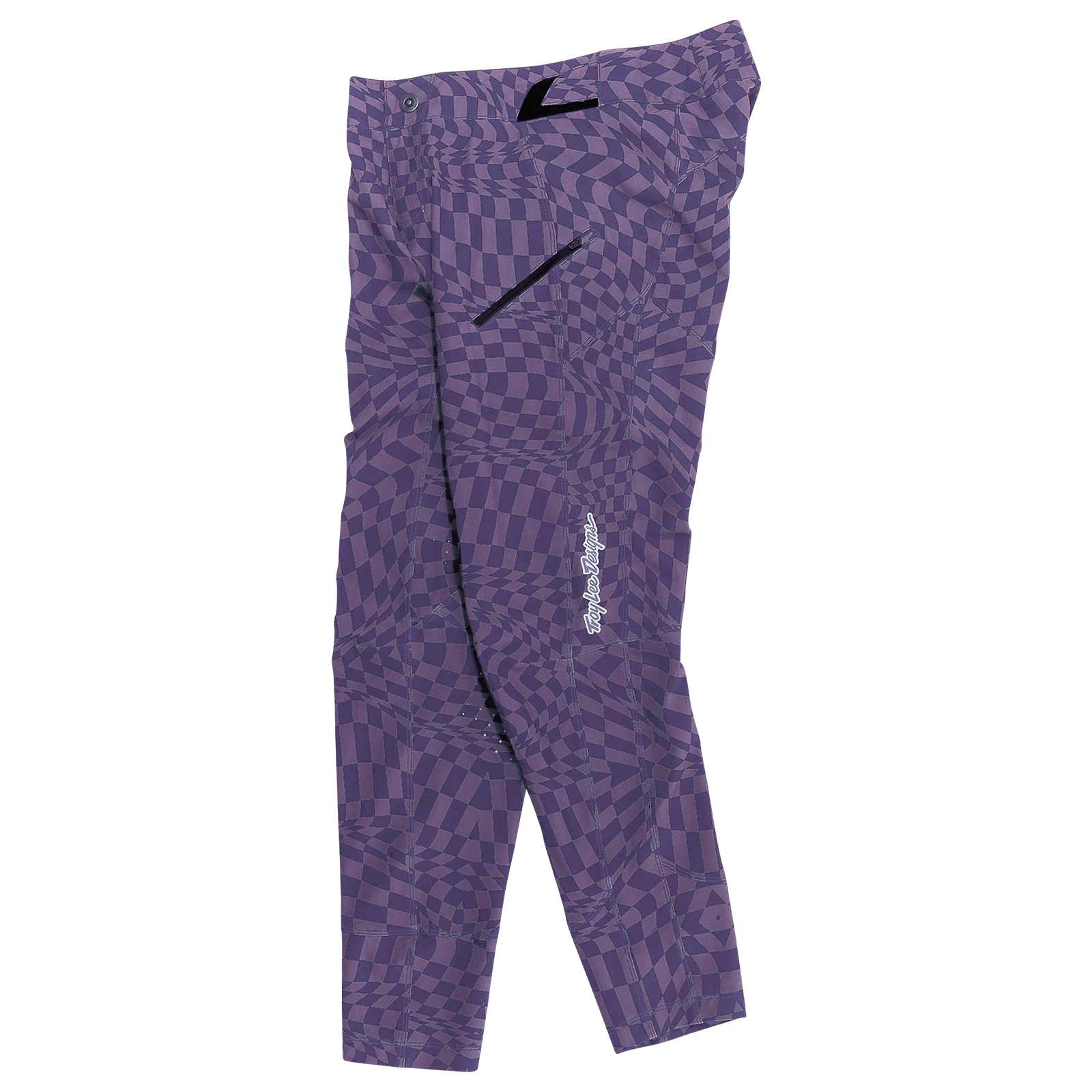 Womens Lilium Pant Twisted Checkers Purple