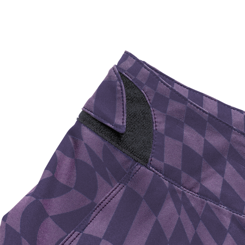 Womens Lilium Pant Twisted Checkers Purple