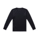 Youth Skyline Ride LS Tee Signature Black / Real Teal