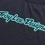 Youth Skyline Ride LS Tee Signature Black / Real Teal
