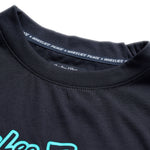Youth Skyline Ride LS Tee Signature Black / Real Teal