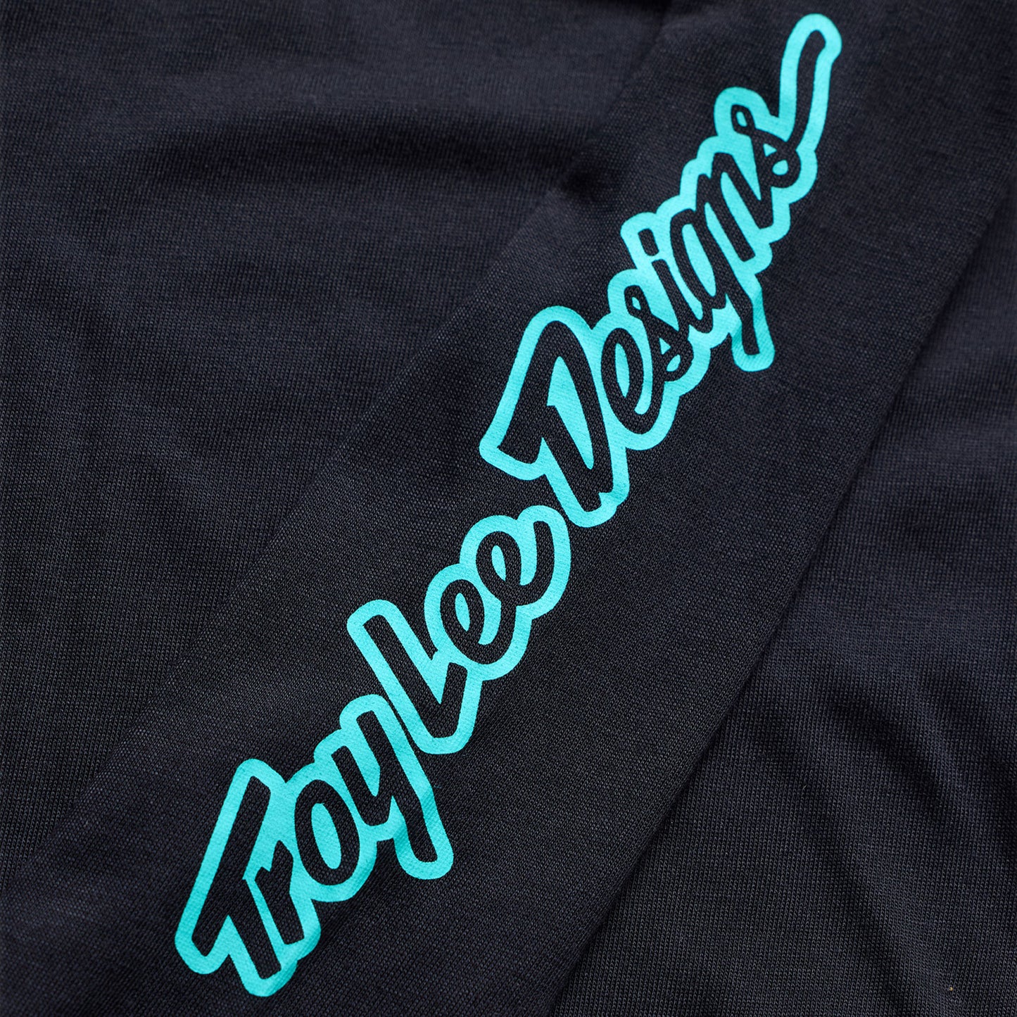 Youth Skyline Ride LS Tee Signature Black / Real Teal