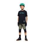Youth Skyline Ride SS Tee Signature Black / Real Teal