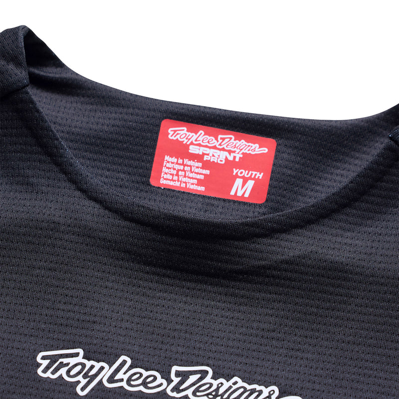 Youth Sprint Pro LS Jersey Mono Black