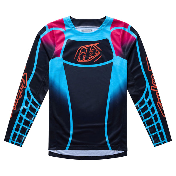 Youth GP Pro LS Jersey Framework Black / Cyan – Troy Lee Designs