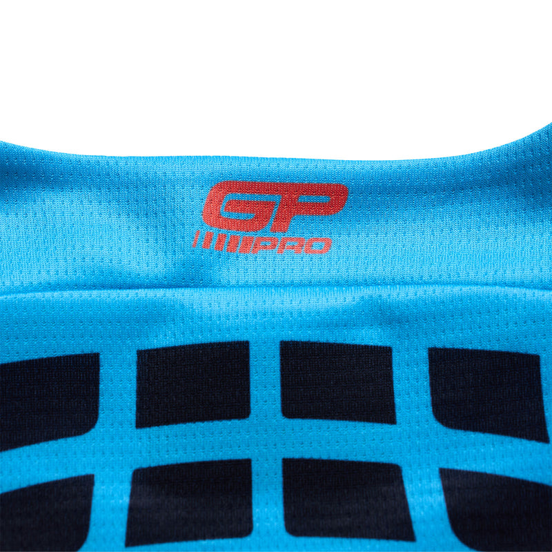 Youth GP Pro LS Jersey Framework Black / Cyan