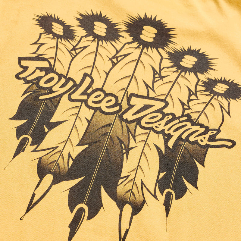 Youth Short Sleeve Tee Feathers Bleached Melon