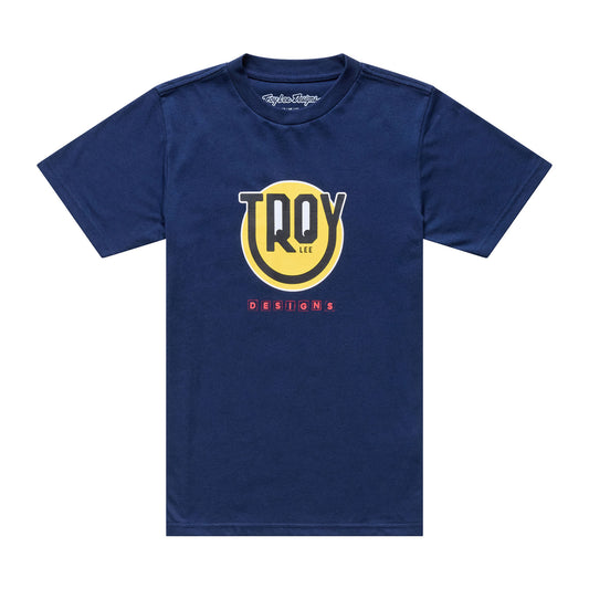 Youth Short Sleeve Tee Happy Dayz Navy