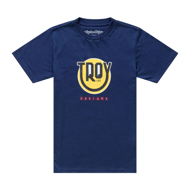 Youth Short Sleeve Tee Happy Dayz Navy