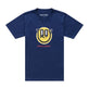 Youth Short Sleeve Tee Happy Dayz Navy