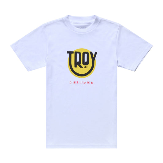 Youth Short Sleeve Tee Happy Dayz White