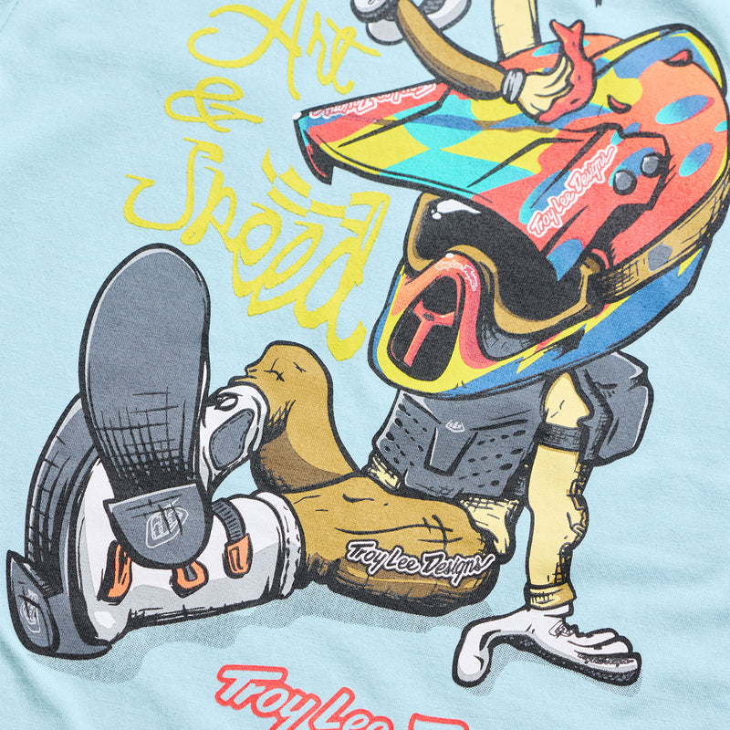 Youth Short Sleeve Tee Heritage Dawn Blue