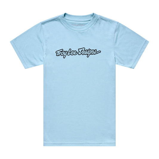 Youth Short Sleeve Tee Signature Dawn Blue