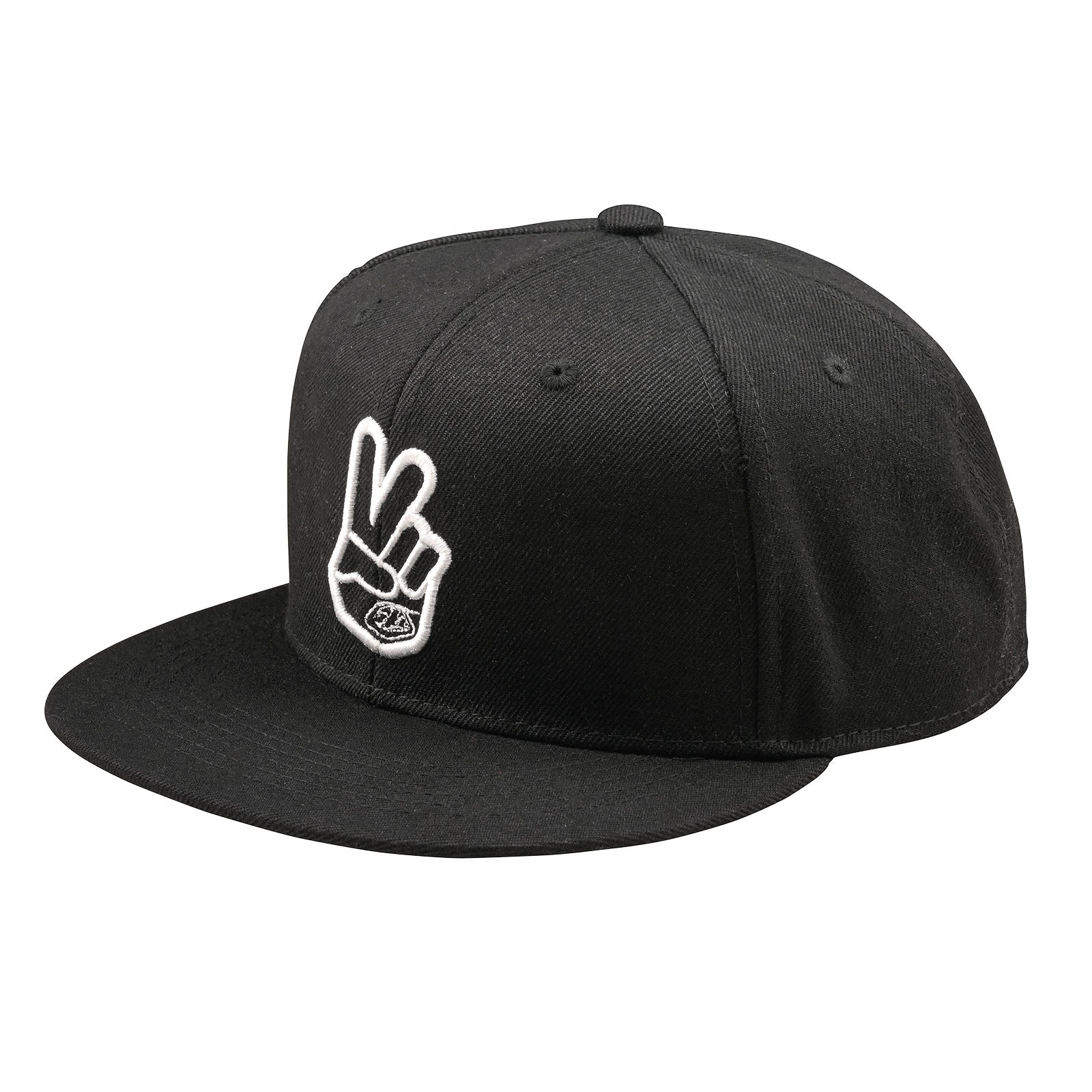 Flat Bill Snapback Peace Black