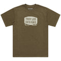 Short Sleeve Tee Stamp Olive Heather