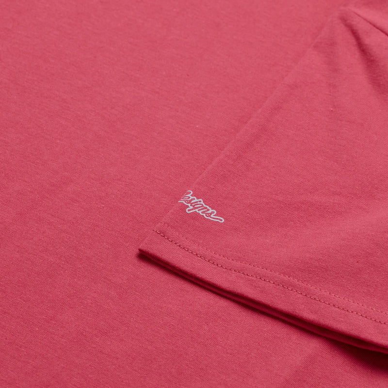 Womens Short Sleeve Tee Peace Out Fuchsia