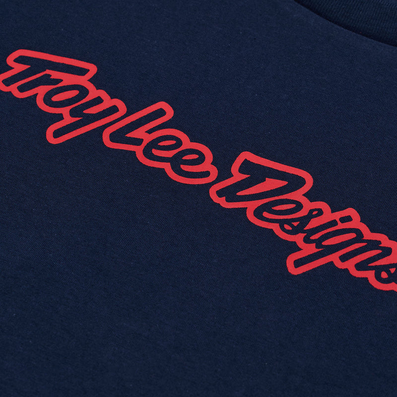 Womens Short Sleeve Tee Signature Navy