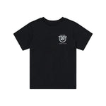 Womens Short Sleeve Tee Smiley Black