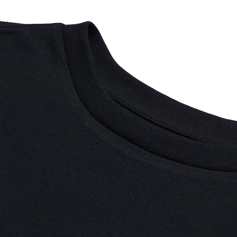 Womens Short Sleeve Tee Smiley Black